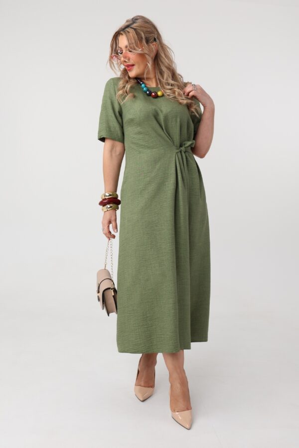 sukienka rozkloszowana plus size do pracy, sukienka luźna duży rozmiar 42-50 dla puszystych