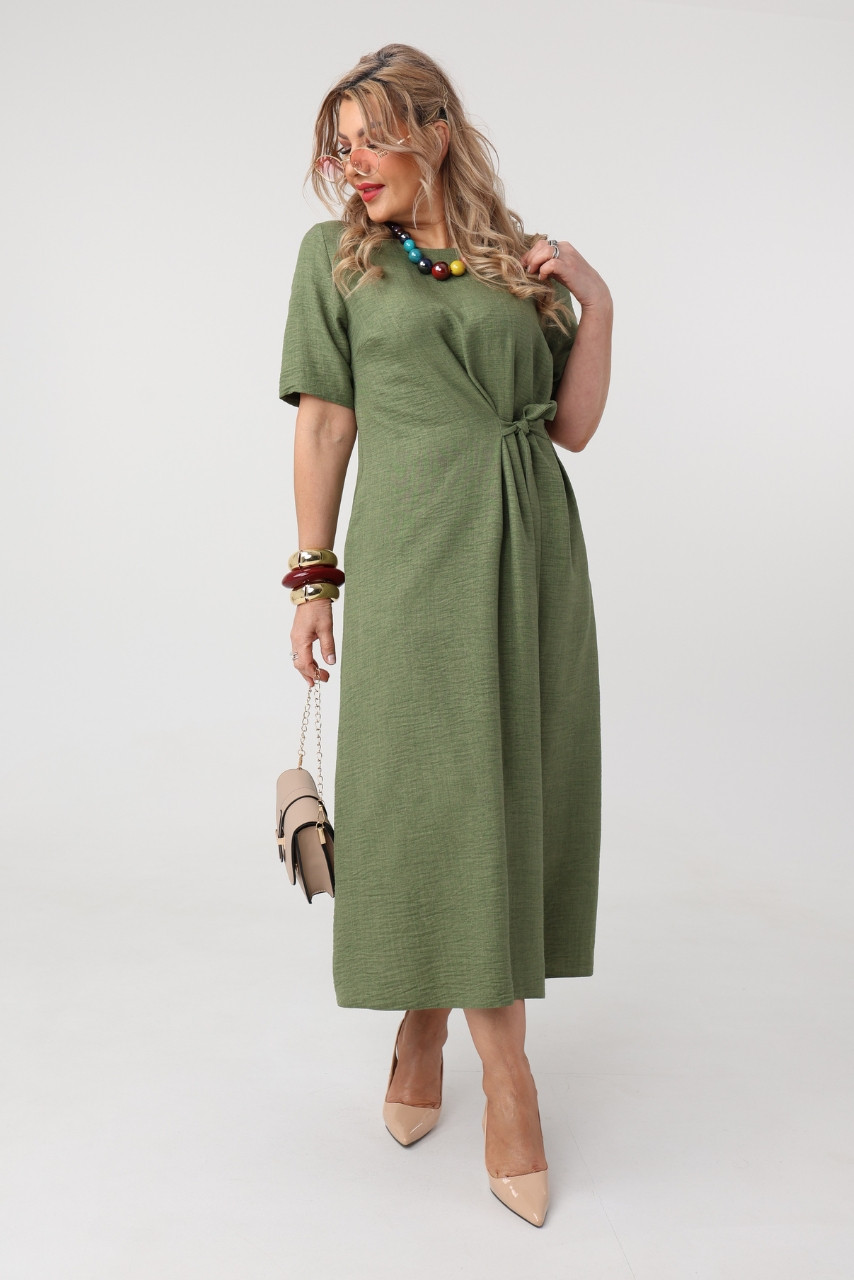 sukienka rozkloszowana plus size do pracy, sukienka luźna duży rozmiar 42-50 dla puszystych