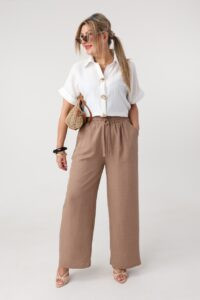 Letnie spodnie damskie duże rozmiary