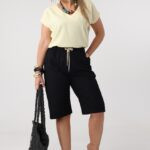 spodenki do kolan damskie plus size