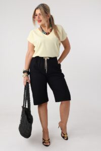 spodenki do kolan damskie plus size