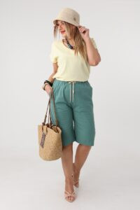 spodenki do kolan damskie plus size