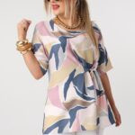 Elegancka bluzka plus size we wzory