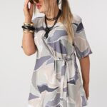 Elegancka bluzka plus size we wzory