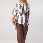 Komplet damski elegancki plus size
