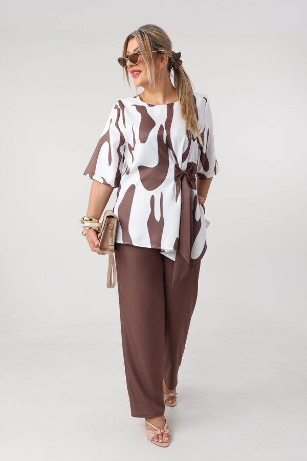 Komplet damski elegancki plus size