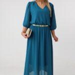 Testowa sukienka szyfonowa / turkusowa - galeria - Femimoda