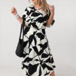 Luźna-sukienka-na-lato-plus-size-maxi-czarno-biała (5)