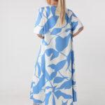 Luźna-sukienka-na-lato-plus-size-maxi-niebiesko-biała 48-54 (2)