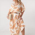 Luźna-sukienka-na-lato-plus-size-maxi-pomarańczowo-biała (1)