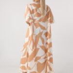 Luźna-sukienka-na-lato-plus-size-maxi-pomarańczowo-biała (2)