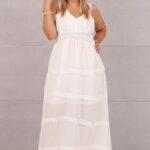 Sukienka boho z haftem plus size biała (2)