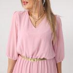 Sukienka-szyfonowa-plus-size-pudrowy-róż-44-52 (1)
