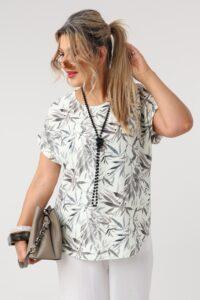 wzorzysta bluzka damska plus size