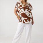 luzna-bluzka-damska-plus-size-z-krotkim-rekawem-w-kwiaty-brazowa (4)