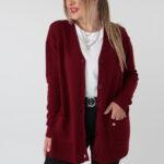 Sweter na guziki rozpinany PLUS SIZE – damski sweter XXL z miękkiej dzianiny dla puszystych kobiet
