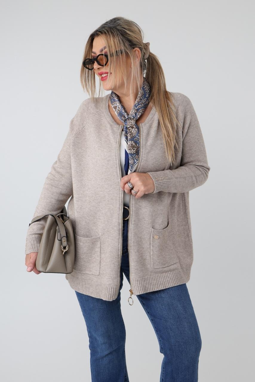 sweter rozpinany plus size