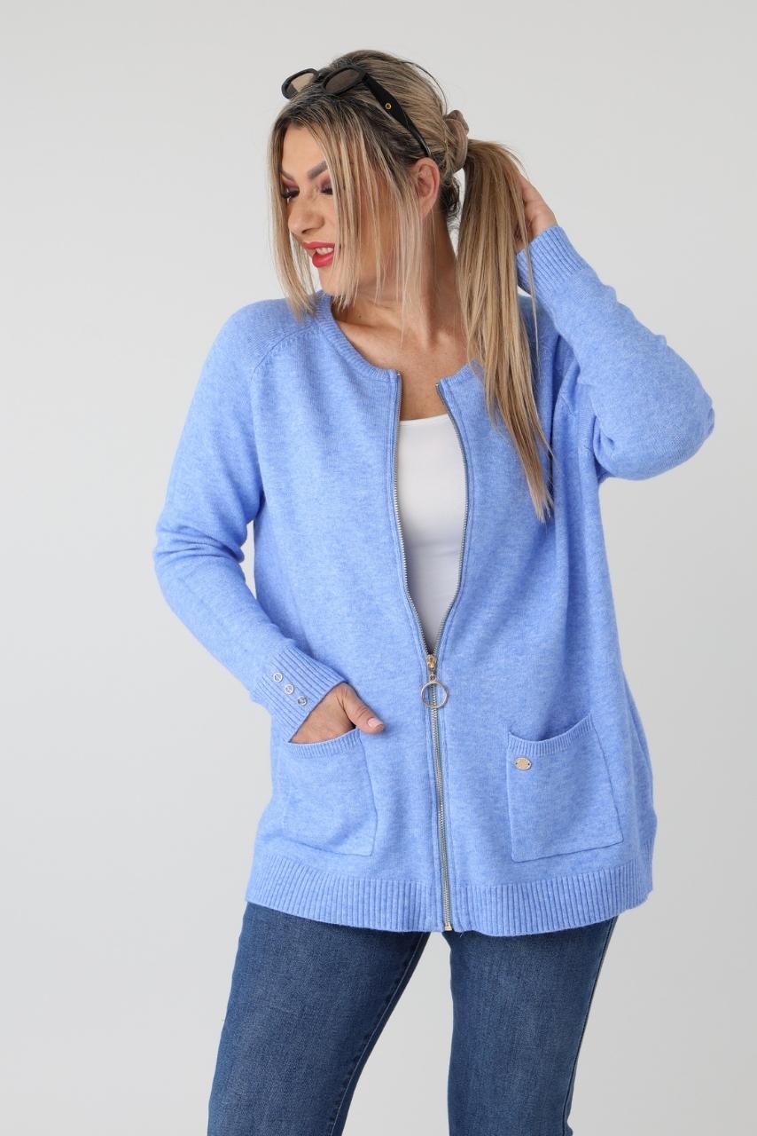 sweter rozpinany plus size