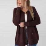 sweter rozpinany plus size