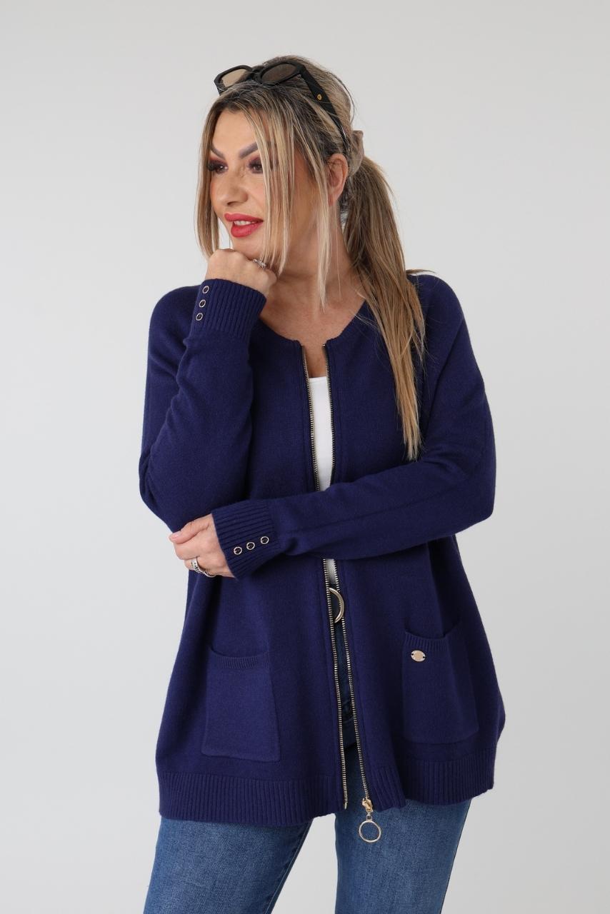sweter rozpinany plus size