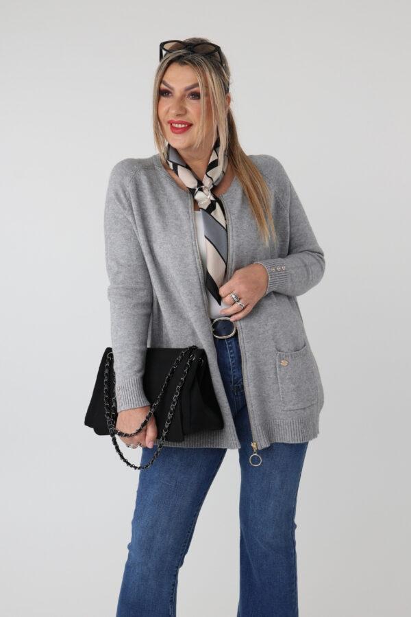 sweter rozpinany plus size