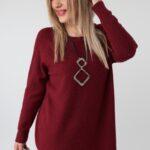Elegancki ażurowy sweter damski plus size – luźny sweter XXL w dużych rozmiarach dla puszystych kobiet