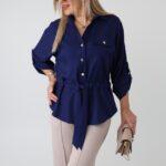 bluzka-koszulowa-plus-size-wiazana-w-talii-granatowa (6)