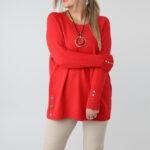 damski-elegancki-sweter-plus-size-azurowy-z-ozdobnymi-guzikami-czerwony (8)