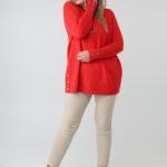 damski-elegancki-sweter-plus-size-azurowy-z-ozdobnymi-guzikami-czerwony (9)