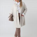 Długi elegancki kardigan damski plus size – sweter XXL dla puszystych kobiet w dużych rozmiarach
