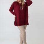 sweter-damski-plus-size-z-rozcieciami-na-guziki-bordowy (4)