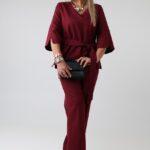 Elegancki komplet damski plus size bluzka i spodnie 44-52