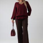 elegancka-bluzka-damska-plus-size-wizytowa-z-gumka-w-pasie-bordowa (4)