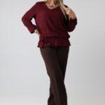 elegancka-bluzka-damska-plus-size-wizytowa-z-gumka-w-pasie-bordowa (6)