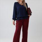 elegancka-bluzka-damska-plus-size-wizytowa-z-gumka-w-pasie-granatowa (4)