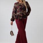 elegancka-bluzka-damska-plus-size-z-gumka-w-pasie-we-wzory-czarna (5)