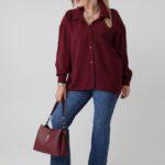 gladka-koszula-damska-plus-size-z-kieszonka-bordowa (6)
