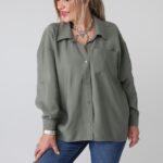 gladka-koszula-damska-plus-size-z-kieszonka-khaki (4)