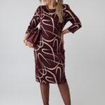 Prosta jesienna sukienka PLUS SIZE 44-54, sukienka dla puszystych, sukienka w dużych rozmiarach