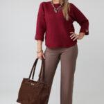 sweter-damski-plus-size-bordowy-z-podwinietym-rekawem (4)