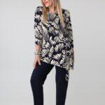 tunika-damska-plus-size-asymetryczna-wiazana-granatowo-bezowa (4)