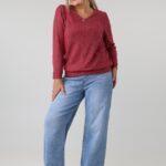 bluzka-damska-plus-size-sweterkowa-z-dekoltem-w-serek-bordowa (5)