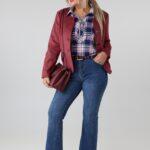 damska-bluzka-elegancka-plus-size-z-zamkiem-w-krate-granatowo-rozowa (6)