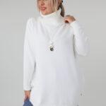 Sweter z golfem damski plus size elegancki 44-50