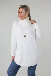 Sweter z golfem damski plus size elegancki 44-50