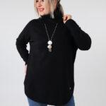 Sweter z golfem damski plus size elegancki 44-50