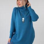 Sweter z golfem damski plus size elegancki 44-50