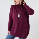 Sweter z golfem damski plus size elegancki 44-50